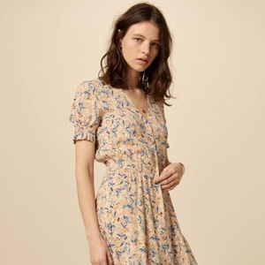 Sessun Midi Madoura Dress Rose Azzurra Small